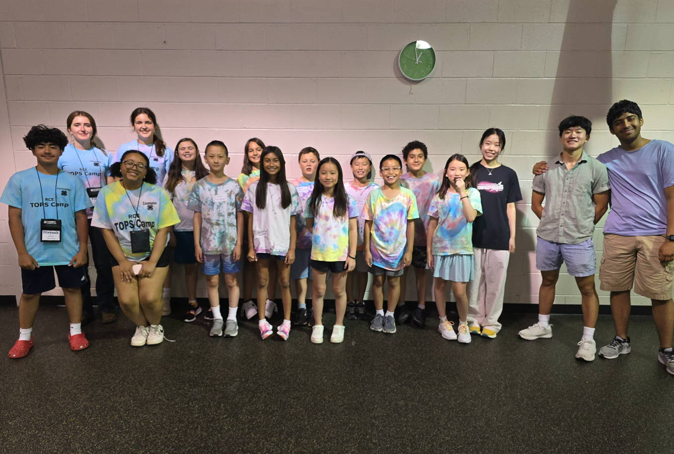 TOPS Camp group photo with students and counselors