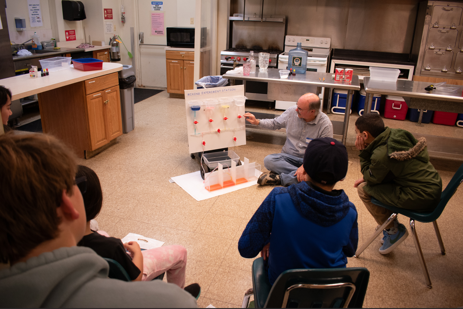 Science experiment demonstration